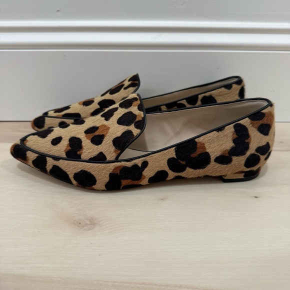 Cole Haan Women's Size 7 Dellora Skimmer Ocelot Hair Calf Animal Print Loafer - Picture 5 of 12